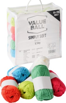 NEW+Value+Ball+1.5kg+Yarn+Bag