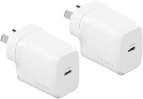 Cygnett-Twin-Pack-USB-C-Wall-Chargers on sale