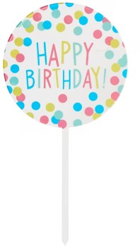 NEW-Otto-Reusable-Acrylic-Cake-Topper on sale