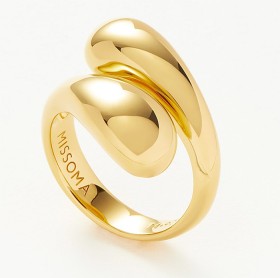 Missoma+Savi+Sculptural+Crossover+Ring