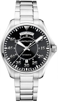 Hamilton+Khaki+Aviation+Pilot+Day+Date+Auto+Watch