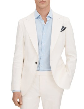 Reiss+Heat+-+Single+Breasted+One-Button+Peak+Plain+Wool+Blazer