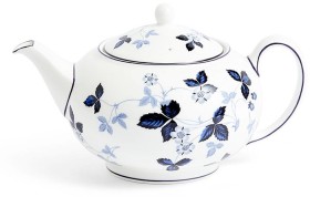 Wedgwood+%26lsquo%3BWild+Strawberry+Inky+Blue%26rsquo%3B+Teapot+800ml