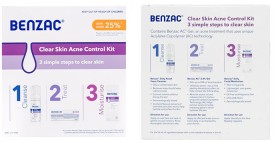 Benzac+3+Step+Clear+Skin+Acne+Control+Kit