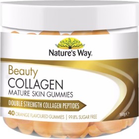 Natures+Way+Beauty+Collagen+Mature+Skin+Gummies+40+Pack