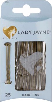 Lady+Jayne+Hair+Pins+Brown+6.25cm+25+Pack