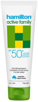 Hamilton+Sunscreen+Active+Family+SPF50+110g