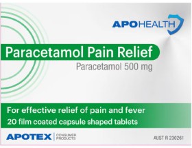 Apohealth+Paracetamol+Pain+Relief+500mg+20+Tablets