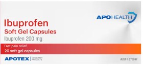 Apohealth-Ibuprofen-200mg-20-Soft-Gel-Capsules on sale