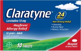 Claratyne+Hayfever+Allergy+Relief+Antihistamine+Tablets+10+Pack