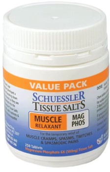 Schuessler+Tissue+Salts+Mag+Phos+Muscle+Relaxant+250+Tablets