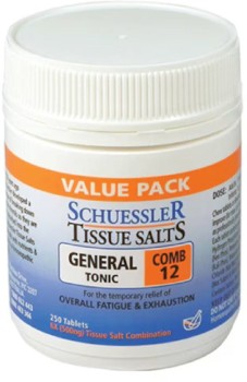 Schuessler+Tissue+Salts+Comb+12+General+Tonic+250+Tablets