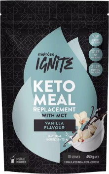 Melrose+Ignite+Keto+Mct+Meal+Replacement+With+Mct+Vanilla+450g