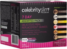 Celebrity+Slim+7+Day+Assorted+Pack+Meal+Replacement+Shakes+14+x+55g