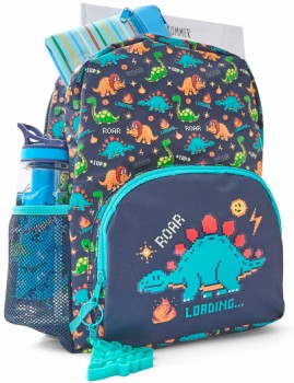 NEW+Junior+Backpack+-+Dino+Gamer%2C+Navy