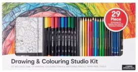 29+Piece+Drawing+and+Colouring+Studio+Kit