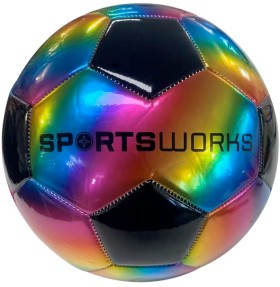 Sportsworks+Rainbow+Soccerball+-+Size+5