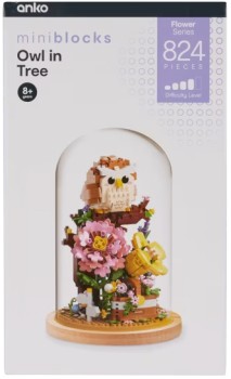 824+Piece+Mini+Blocks+Flower+Series%3A+Owl+in+Tree