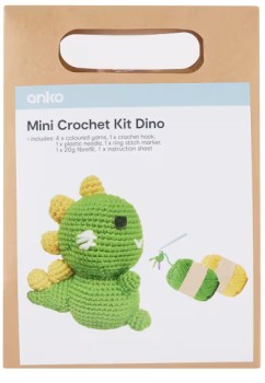 NEW+Mini+Crochet+Kit+-+Dino