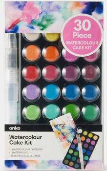 NEW+30+Piece+Watercolour+Cake+Kit