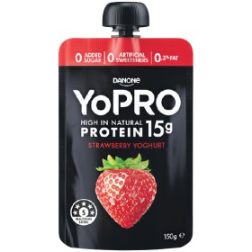 YoPRO-High-Protein-Yoghurt-Pot-or-Pouch-150-160g-From-the-Fridge on sale