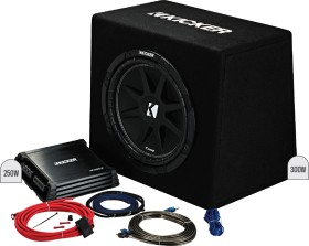 Kicker+12%26rdquo%3B+Subwoofer+in+Custom+Ported+Enclosure+%26amp%3B+Amp