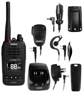 Uniden+5W+80CH+Pro+Series+Handheld+CB+Radio+BT+App+for+Location+Tracking