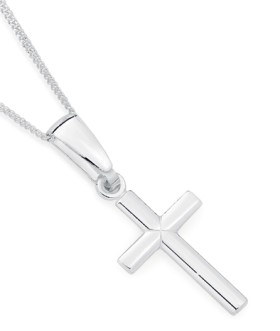 Sterling+Silver+16mm+Cross+Pendant