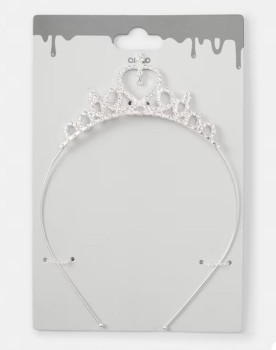 Halloween+Tiara+Headband+-+Silver+Tone