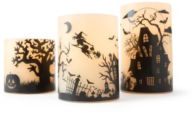 3+Pack+LED+Halloween+Candle+Set