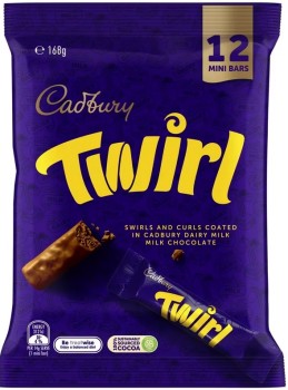 12+Pack+Cadbury+Twirl+Mini+Bars+168g