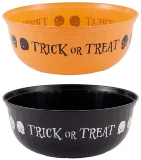 Halloween+Printed+Candy+Bowl+-+Assorted