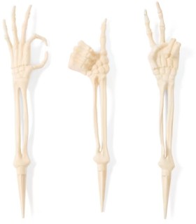 NEW+3+Piece+Skeleton+Hand+Garden+Stakes