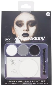 OXX+Junior+6+Piece+Halloween+Spooky+Girl+Face+Paint+Set