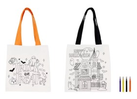 Colour+Your+Own+Halloween+Tote+Bag+-+Assorted