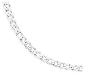 Sterling+Silver+50cm+Gents+Bevelled+Curb+Chain