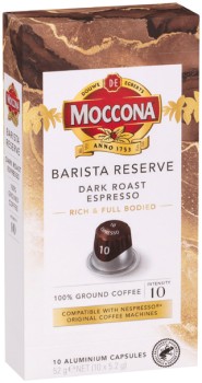 Moccona+Barista+Reserve+Coffee+Capsules+10+Pack+Selected+Varieties