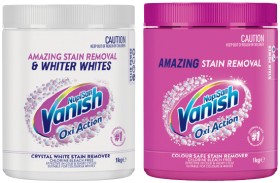 Vanish+NapiSan+Oxi+Action+Stain+Remover+1kg+Selected+Varieties