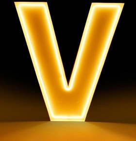 NEW-Marquee-Neon-V-12m-White-Metal-HIRE on sale