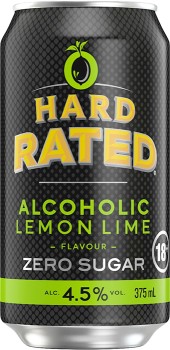 NEW+Hard+Rated+Zero+Lemon+Lime+Cans+375mL