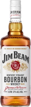 Jim+Beam+White+Label+Kentucky+Straight+Bourbon+Whiskey+1L