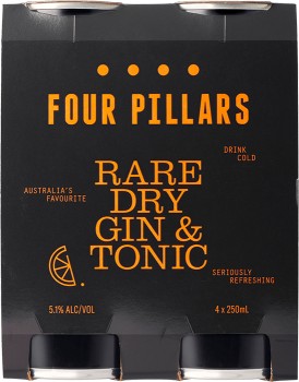 Four+Pillars+Rare+Dry+Gin+%26amp%3B+Tonic+Cans+250mL