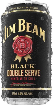 Jim+Beam+Black+Double+Serve+Bourbon+and+Cola+Cans+375mL