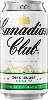 Canadian+Club+Whisky+%26amp%3B+Zero+Sugar+Dry+10+Pack+375mL