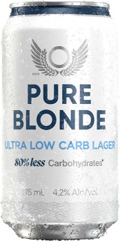 Pure+Blonde+Ultra+Low+Carb+Lager+Cans+375mL