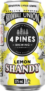 4+Pines+x+Brookvale+Union+Lemon+Shandy+Cans+375mL