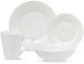 Maxwell-Williams-16pc-White-Basics-Cosmopolitan-Rim-Dinner-Set on sale