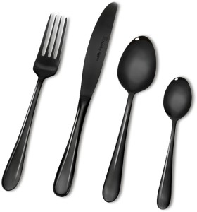 Stanley+Rogers+24pc+Albany+Onyx+Cutlery+Set