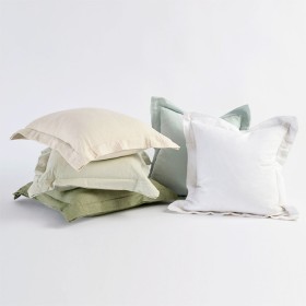 Frankie-Feather-Plain-Square-Cushion-by-MUSE on sale