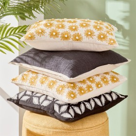 Solana-Embroidered-Square-Cushion-by-MUSE on sale